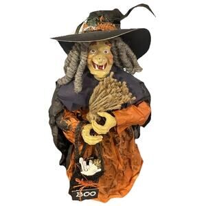 VTG Halloween Whimsical Witch Doll papier Mache resin; requires stand